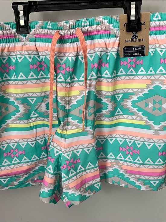 chubbies Other - chubbies Turquoise, Coral & Pink Aztec Swim Trunks